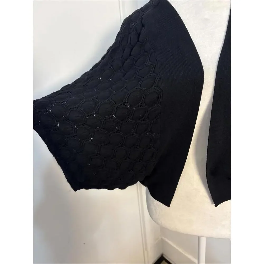 grace karin black xl cardigan‎ Honey weave Boho Quiet Luxury Capsule Stunning